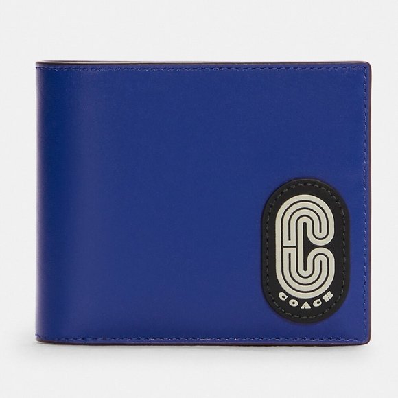 Coach 3 in 1 Wallet Colorblock Sport Blue/Yellow/Signature Leather Card … - Picture 1 of 7